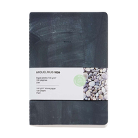 MIQUELRIUS Notizbuch Stone Paper ca DIN A5 blanko, schwarz Hardcover 50 Seiten, 1 St