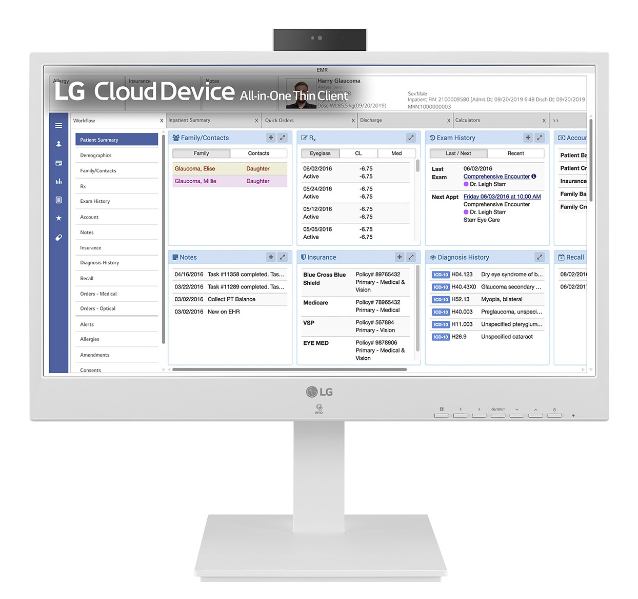 LG Thin Client 24CR670N-6P 23,8 Zoll Intel Celeron N5105 8GB 16GB eMMC