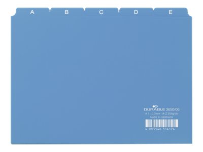 DURABLE Karteikartenregister A-Z blau