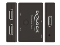 Delock Switch Displayport 2 - 1 bidirektional 4k 60 Hz