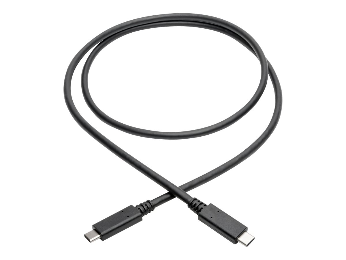 EATON TRIPPLITE USBC Cable MM USB 31 Gen 2 10Gbps 5A Rating Thunderbolt 3 Compatible 3ft 0,91m