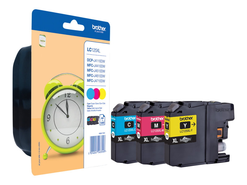 LC125XLRBWBP BROTHER MFC Tinte (3) cmy