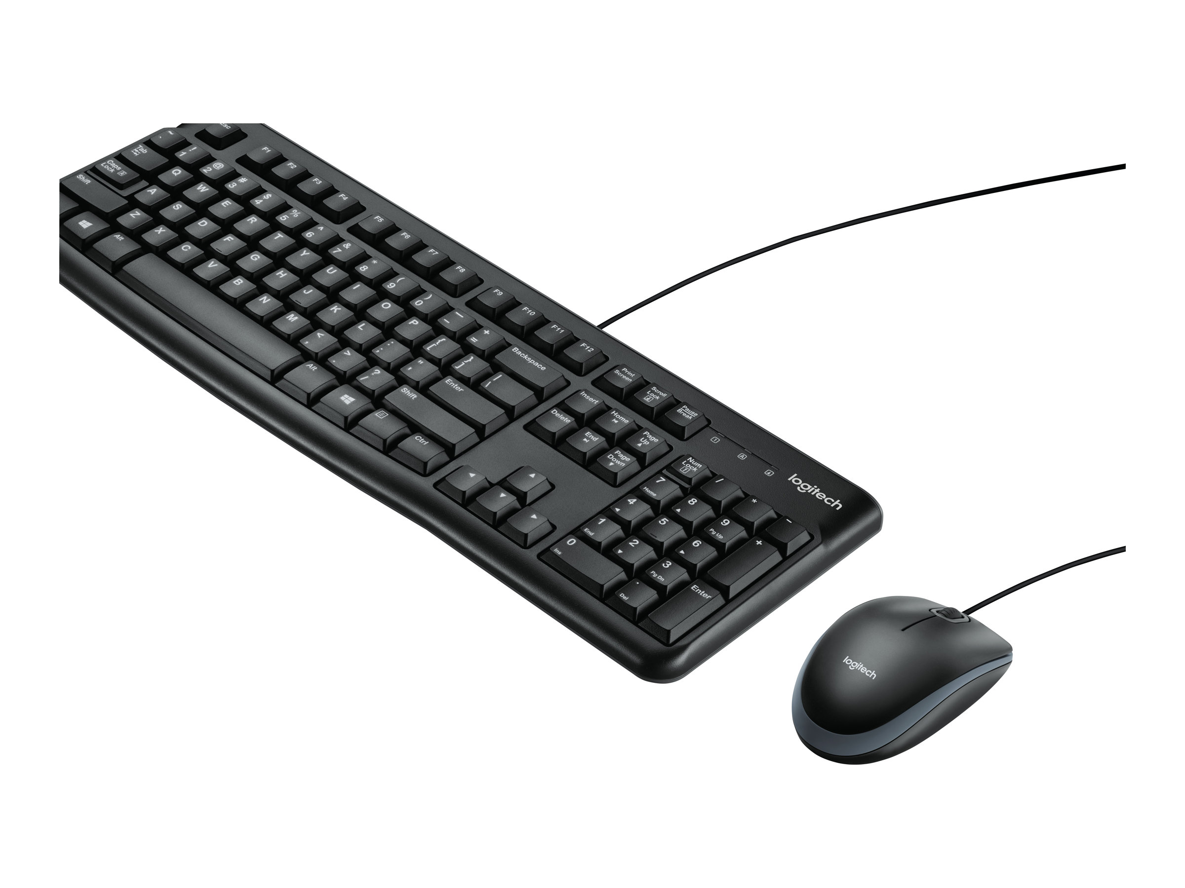 Logitech MK120 - Tastatur und Maus - kabelgebunden DE - schwarz