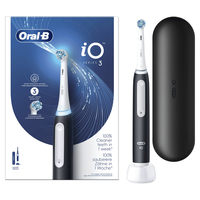 Braun Oral-B iO Series 3 Matt Black Elektrische Zahnbuerste mit Reiseetui Braun Oral-B iO Series 3 Matt Black Elektrische Zahnbuerste mit Reiseetui