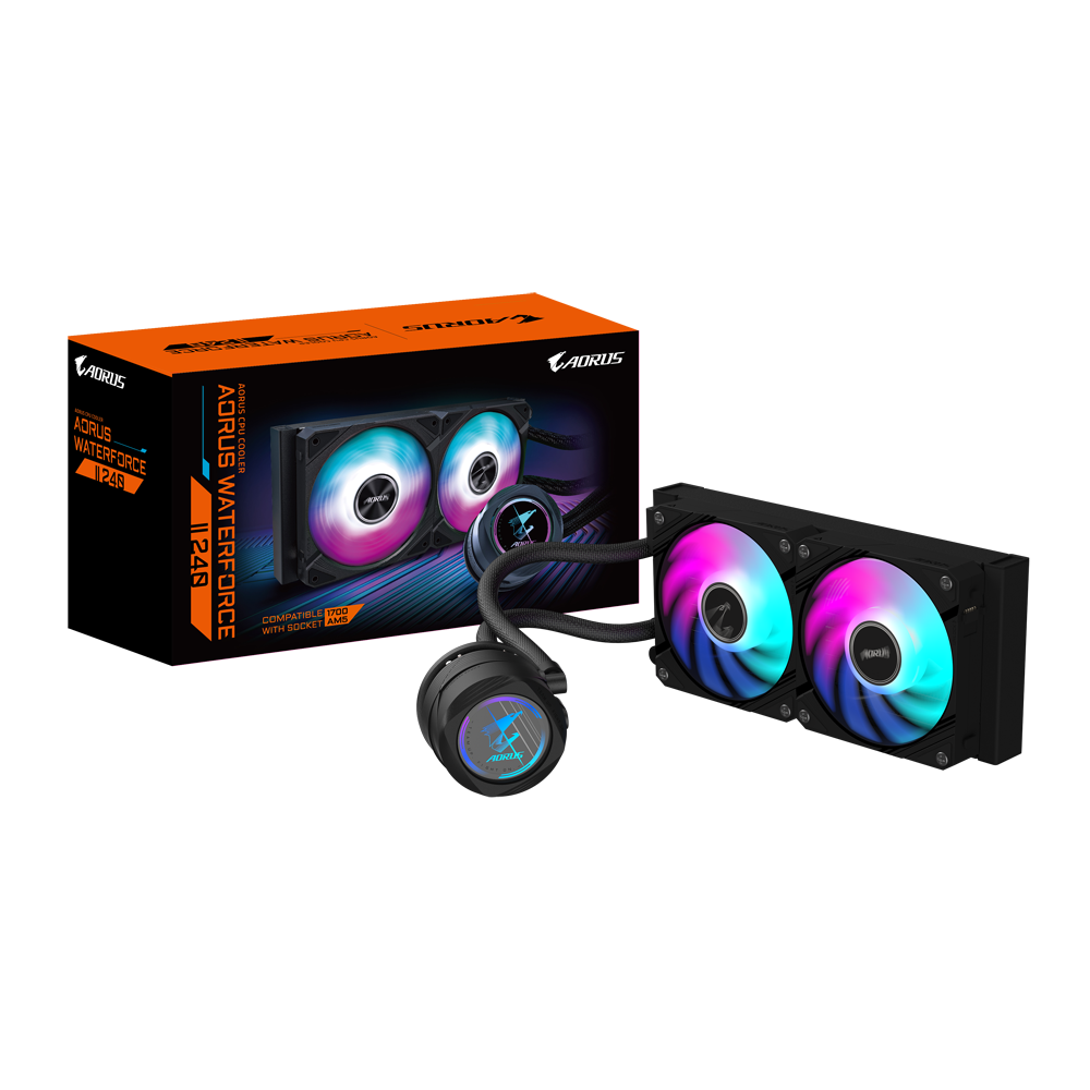 K Cooler GIGABYTE AORUS WATERFORCE II 240 AIO Liquid CPU Cooler