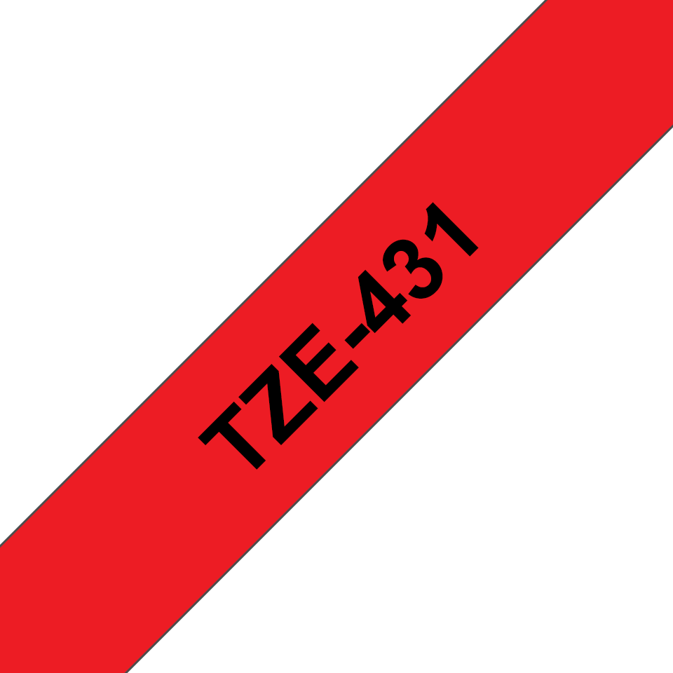 TZE431 BROTHER PT Schriftband 12mm rot