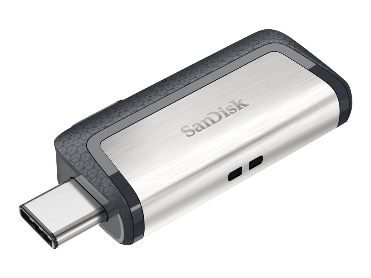 SanDisk USB-Stick Ultra Dual Drive USB Type-C silber, grau 64 GB