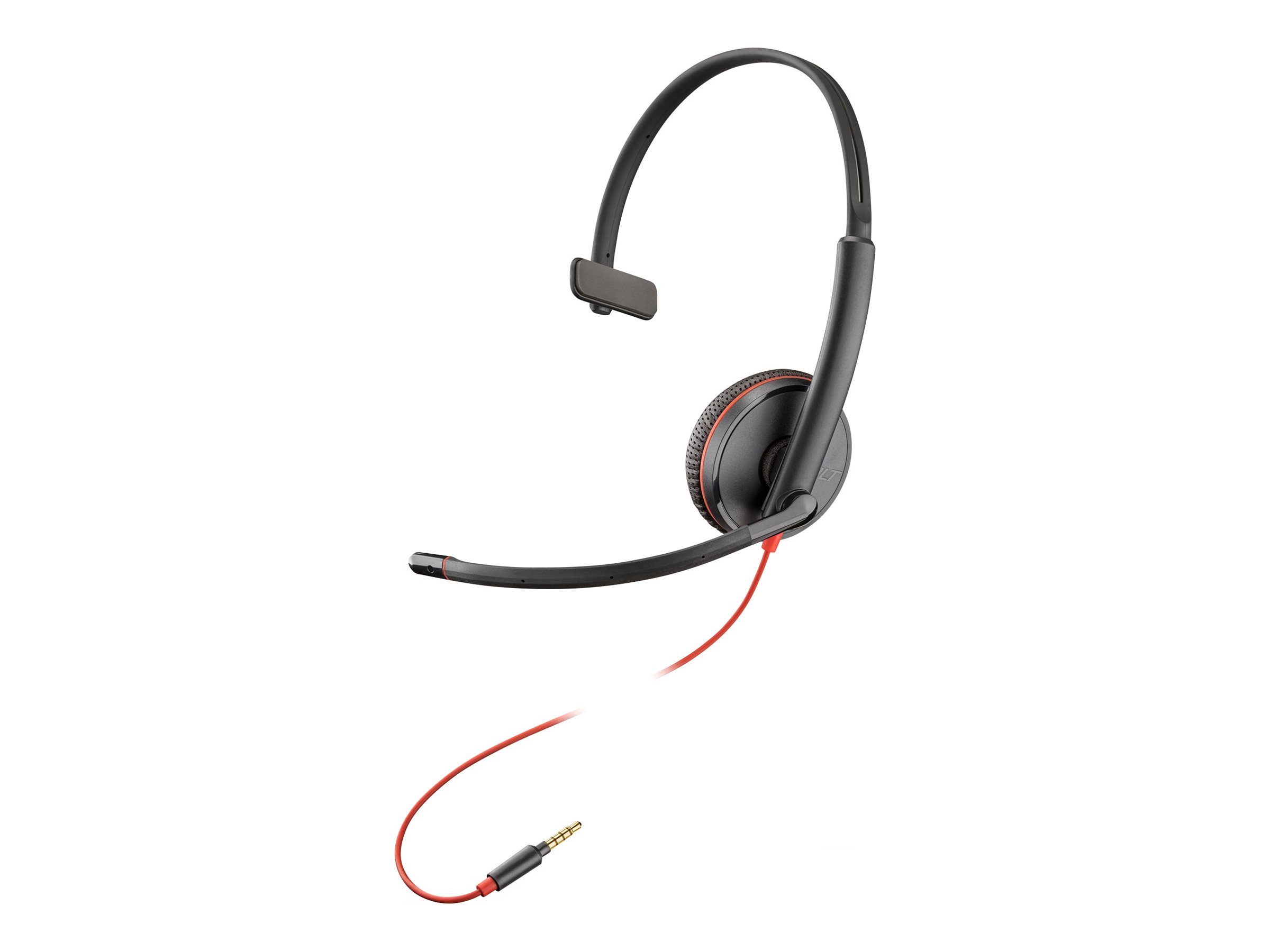 HP Poly Blackwire 3215 Monaural USB-C Headset +3,5mm Plug +USB-C/A Adapter Bulk