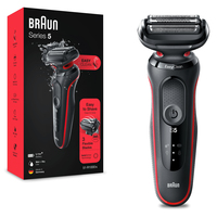 Braun 51-R1000s Series 5 Rasierer fuer Herren, rot Braun 51-R1000s Series 5 Rasierer fuer Herren, rot