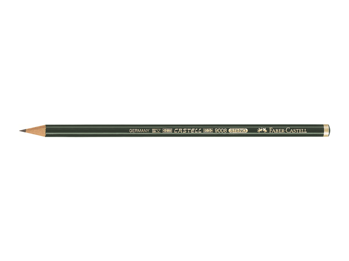 FABER-CASTELL 9008 Stenobleistifte HB gruen, 12 St. FABER-CASTELL 9008 Stenobleistifte HB gruen, 12 St.