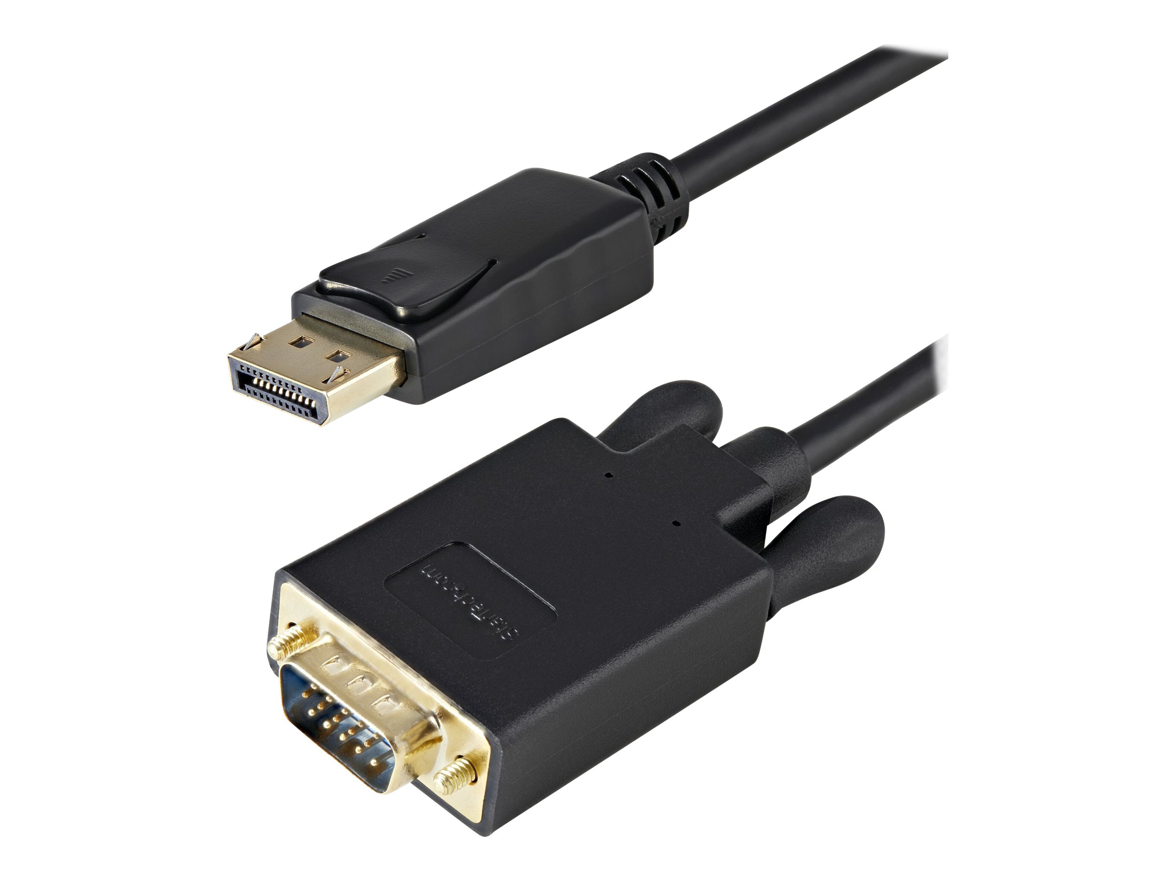 StarTech.com DisplayPort auf VGA Kabel 91cm (Stecker/Stecker) - Aktiver DP zu VGA Kabel Adapter/ Konverter für PC 1920x1200 - Schwarz - Videokonverter - Schwarz