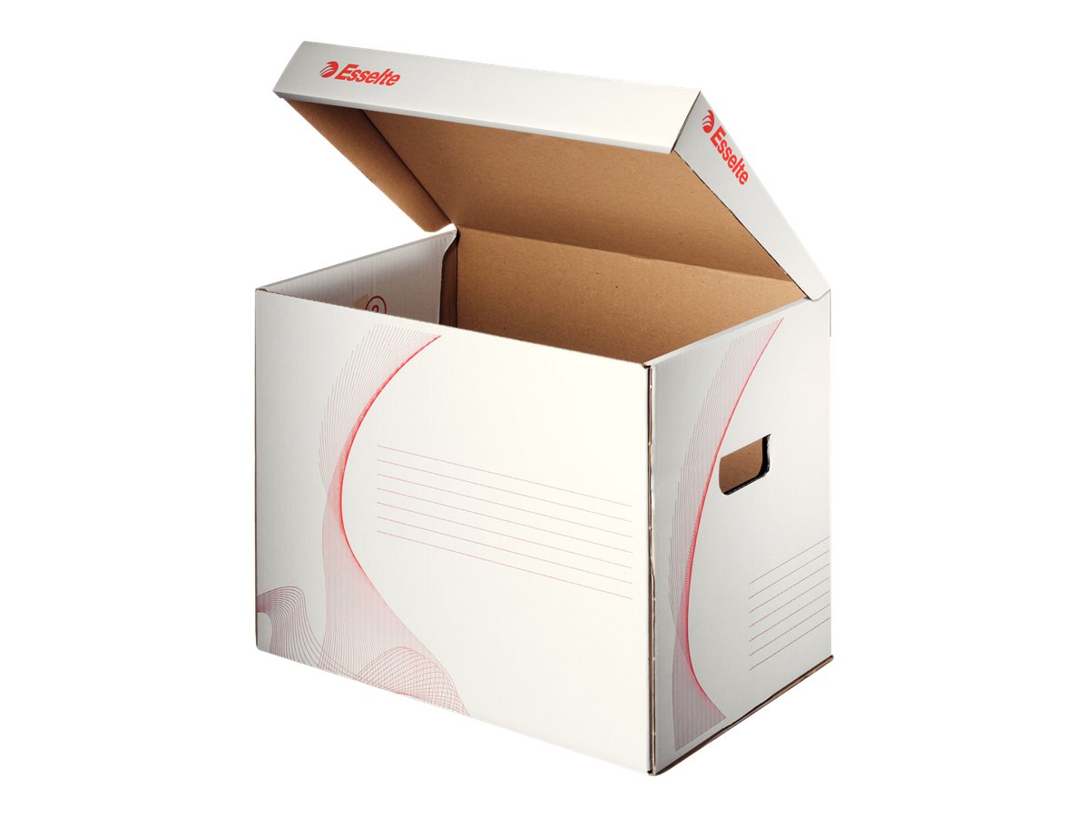 10 Esselte Archivcontainer weiÃ 39,8 x 28,0 x 30,2 cm