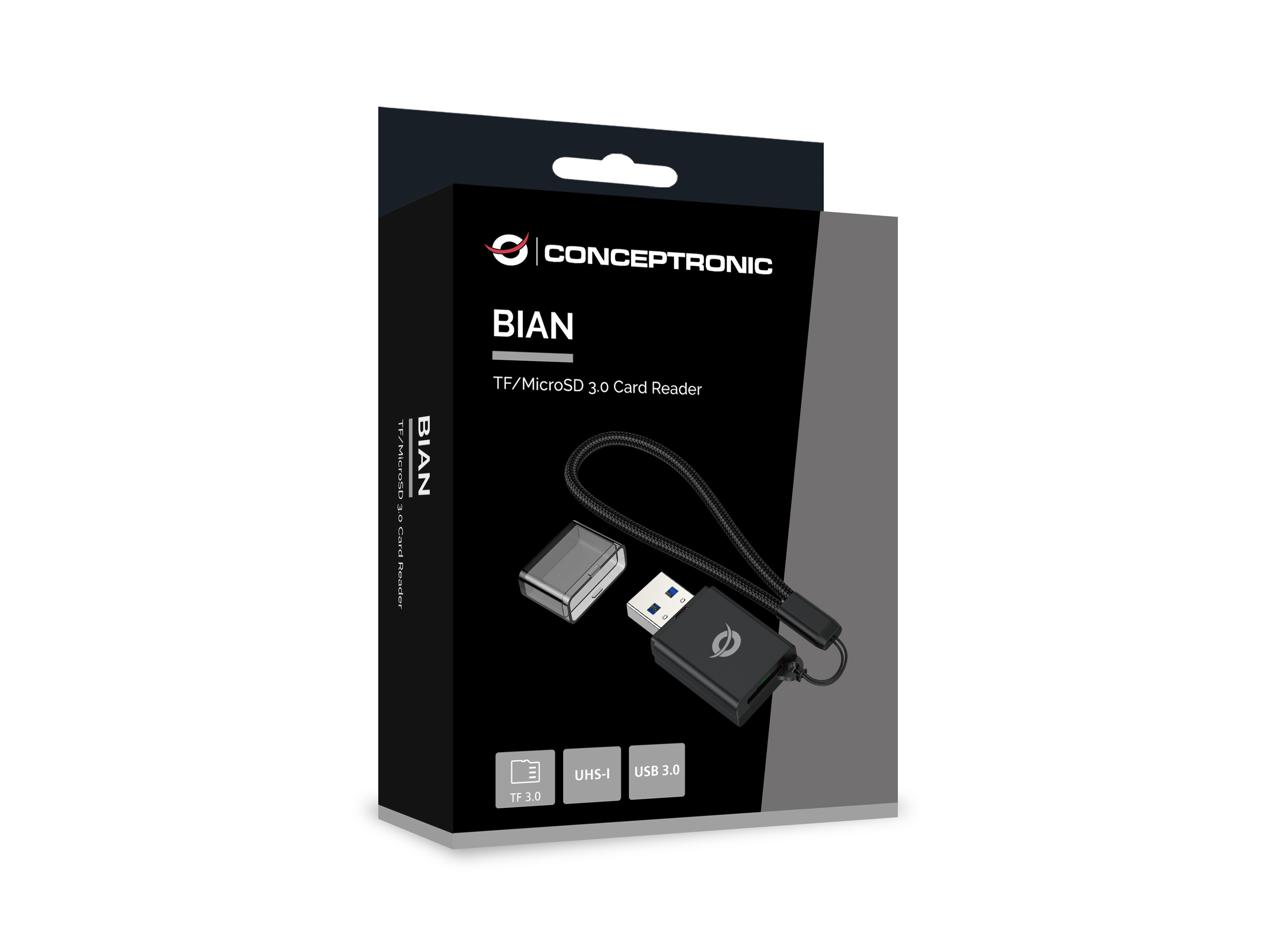 CONCEPTRONIC Kartenleser USBA30TFMicroSD30 schwarz