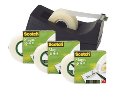 AKTION Scotch TischabrollerSet Magic Tape schwarz
