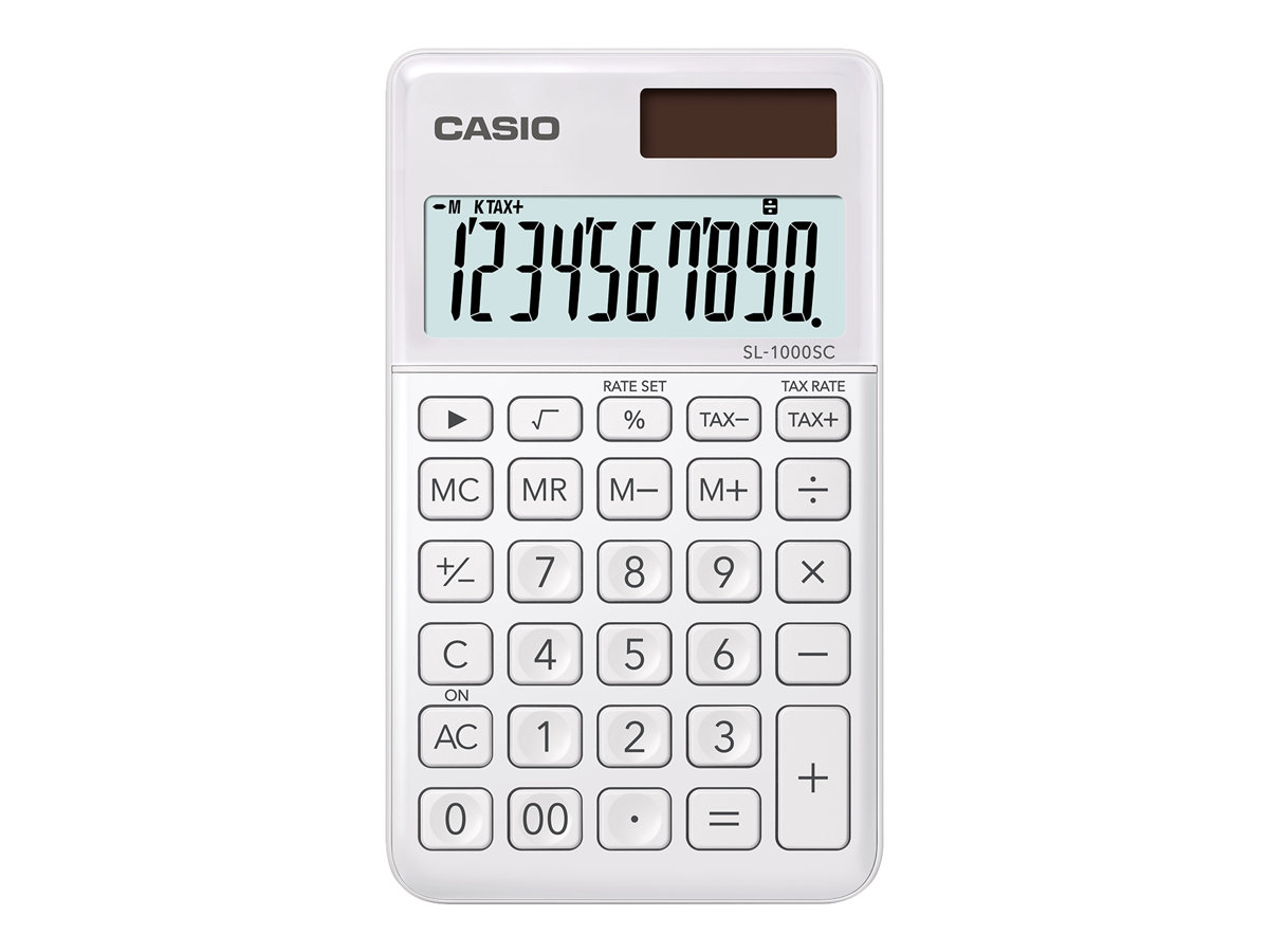 CASIO SL-1000SC Taschenrechner weiss CASIO SL-1000SC Taschenrechner weiss