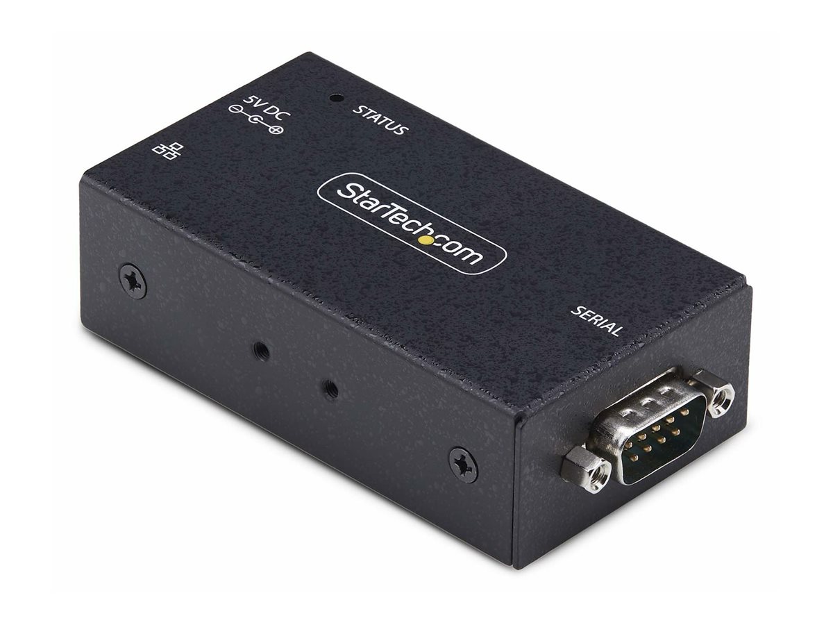 STARTECH.COM 1-Port Seriell auf Ethernet Adapter Serial TCP IP Server Wand/DIN Montage RS232 Ethernet Adapter/Konverter