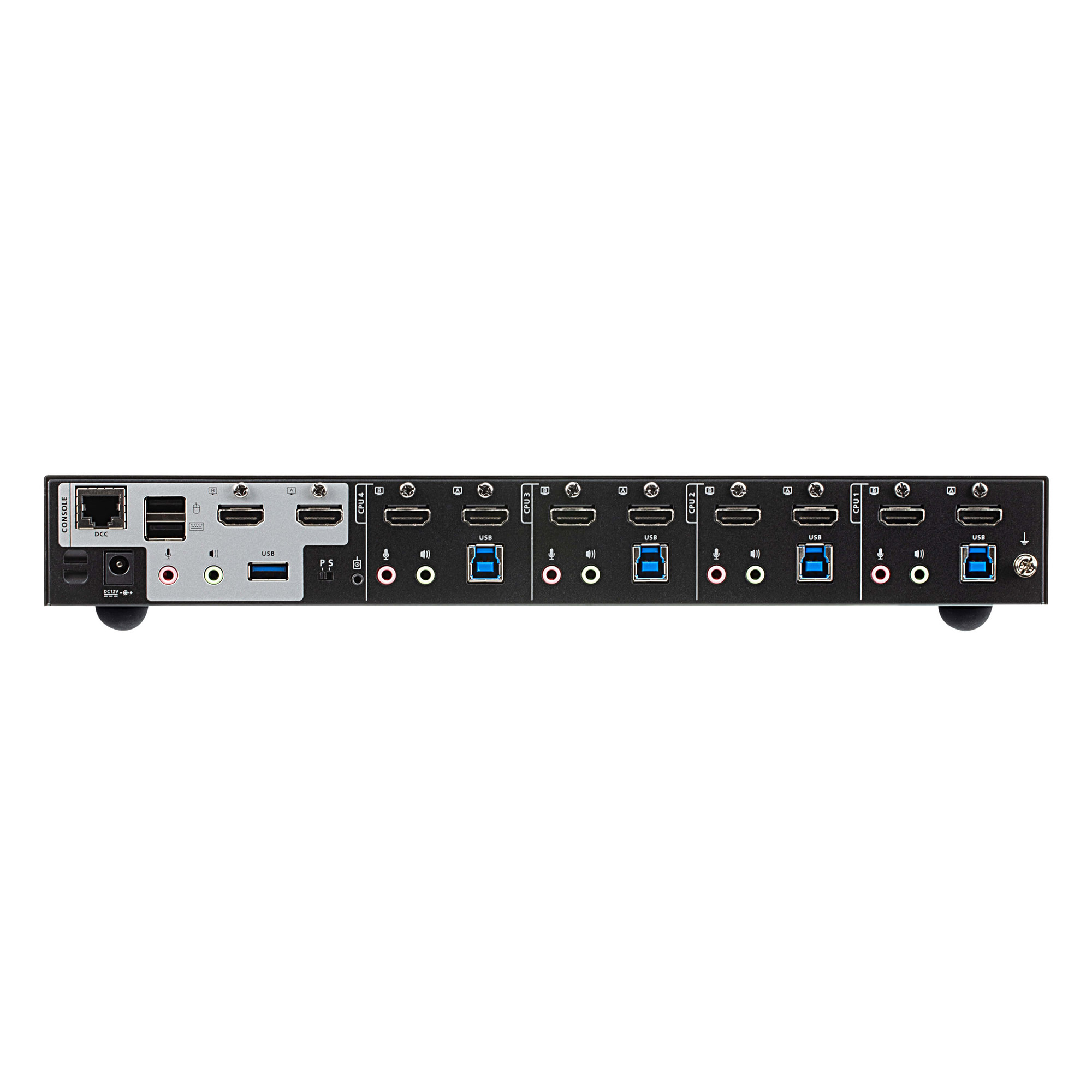 ATEN CS1844 4Port True 4K HDMI DualView KVM Switch mit Audio USB 30Hub