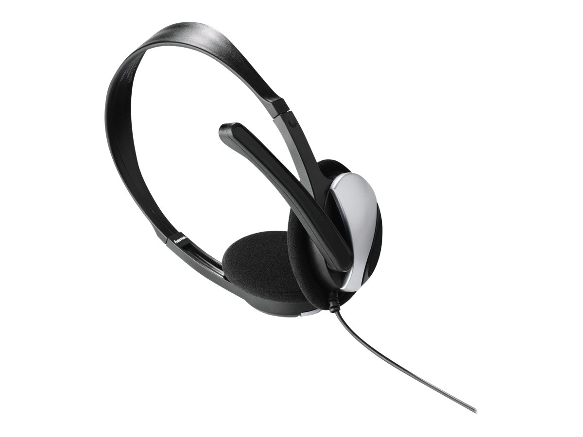 hama HS-P100 Headset schwarz,silber hama HS-P100 Headset schwarz,silber