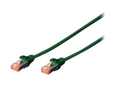 DIGITUS Patchkabel Cat6  S/FTP 2xRJ45  5.0m grÃ¼n Hebelschutz Polybeutel