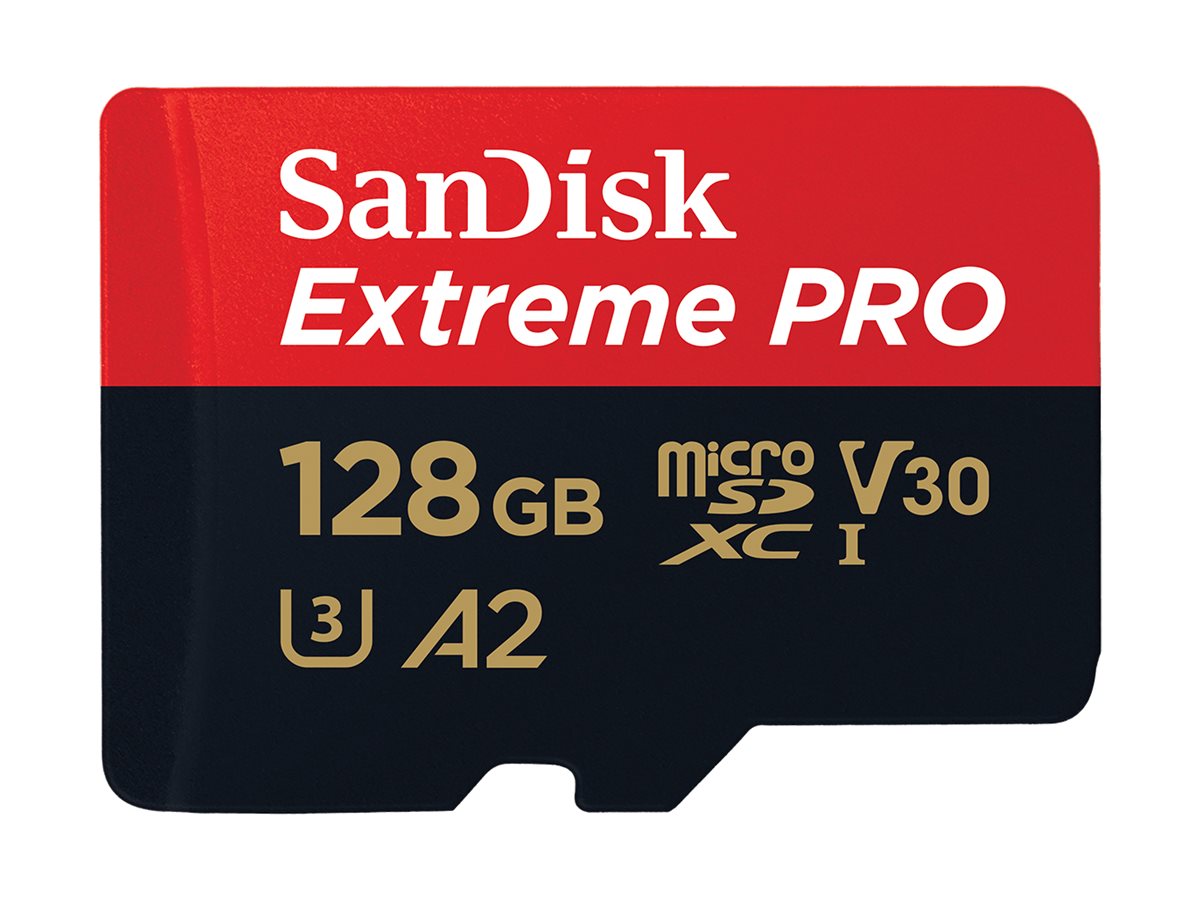 SanDisk Speicherkarte microSDXCCard Extrem PRO, 128 GB, 1 St