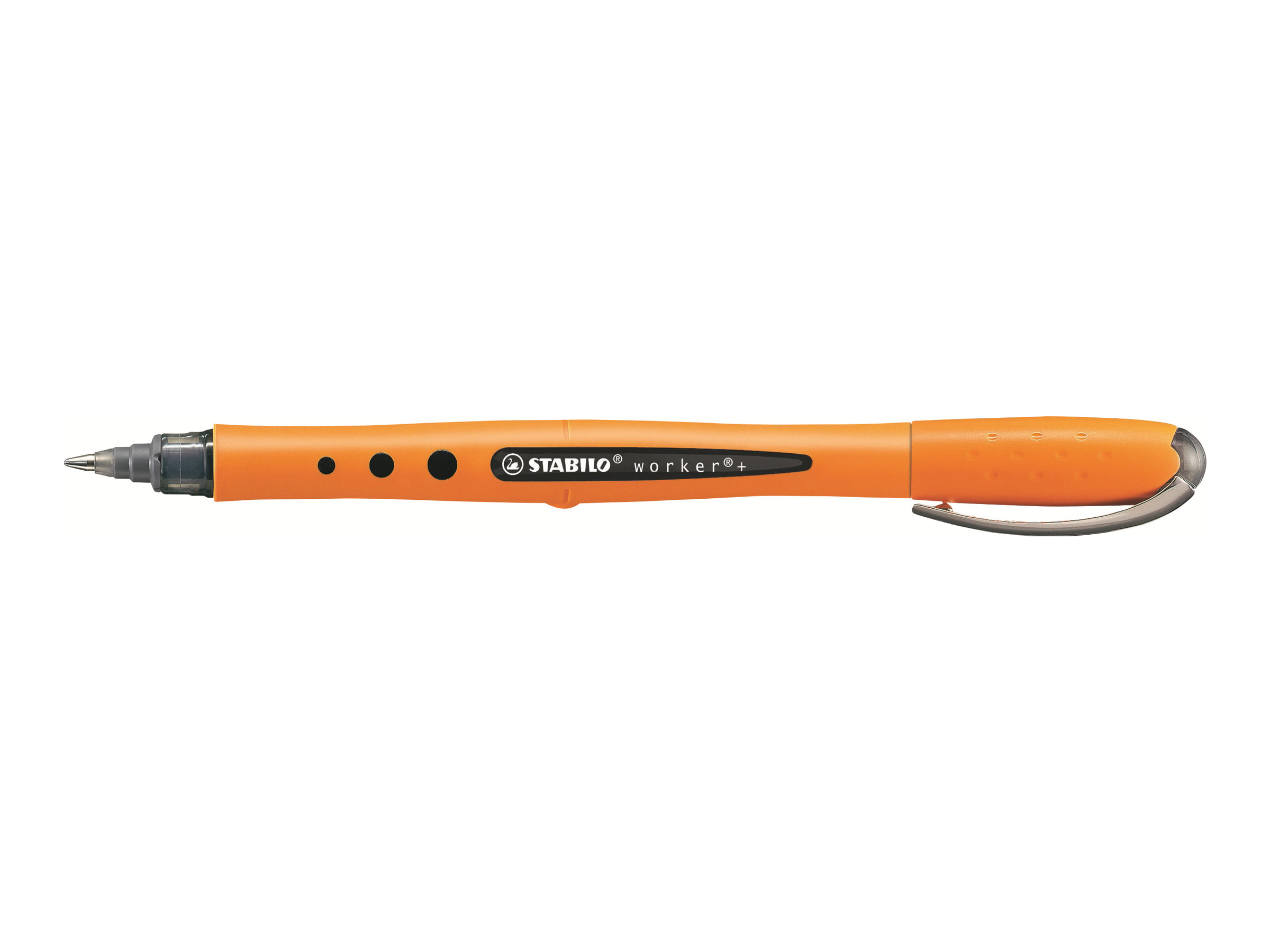 STABILO worker®+ Tintenroller orange 0,5 mm, Schreibfarbe: schwarz, 1 St.