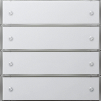 Gira Tastsensor 2034112 3 KNX Komfort 4fach Fläche rw