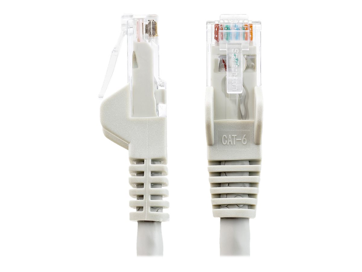 STARTECH.COM 3m LSZH CAT6 Ethernet Cable - 10 Gigabit 100W PoE RJ45 UTP Network Patch Cord Snagless - Grey ETL Verified