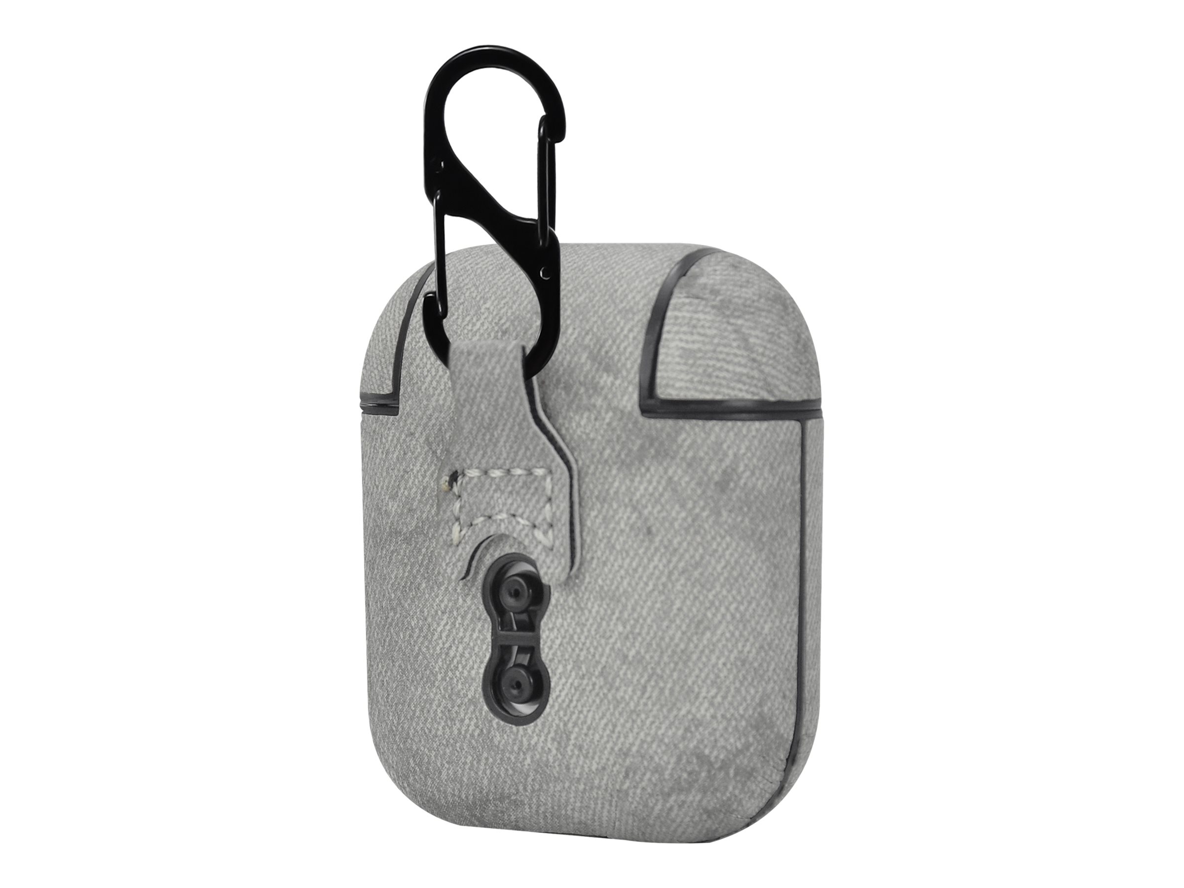TerraTec Air Box - Tasche für Kopfhöhrer - Polycarbonat - Fabric Gray - für Apple AirPods (1. Generation, 2. Generation)