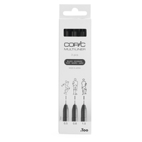 COPICÂ® Multiliner Fineliner schwarz 0.5 + 0.8 + 1.0 mm, 3 St.