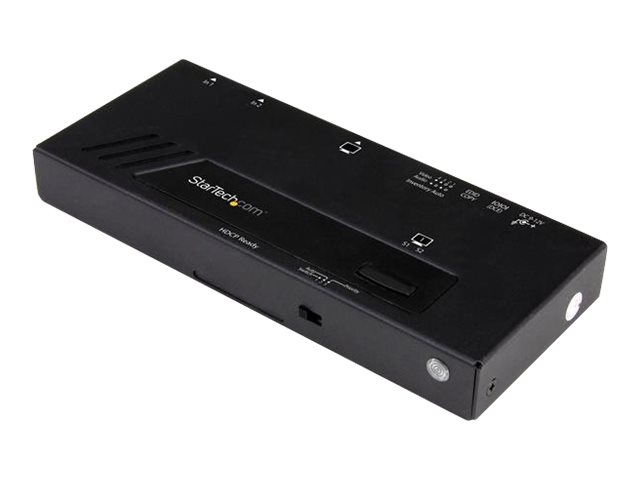 STARTECHCOM 2 Port HDMI automatischer Video Switch 4K 2x1 HDMI Switch mit Fast Switching Auto Sensing und Serial Control
