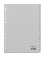 DURABLE Ordnerregister Vollformat A-Z grau 24-teilig, 1 St. DURABLE Ordnerregister Vollformat A-Z grau 24-teilig, 1 St.