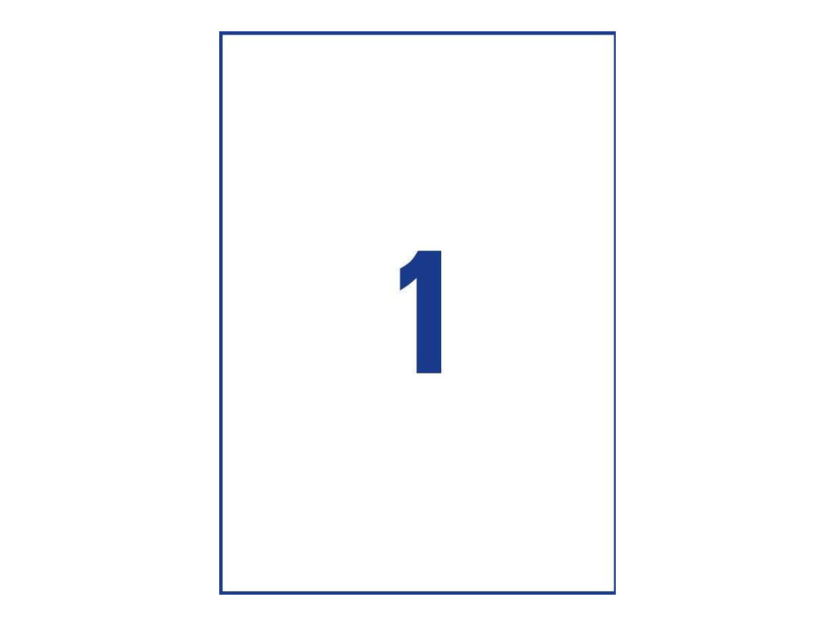 8 AVERY Zweckform wetterfeste Folienetiketten L4775-8 weiss 210,0 x 297,0 mm 8 AVERY Zweckform wetterfeste Folienetiketten L4775-8 weiss 210,0 x 297,0 mm
