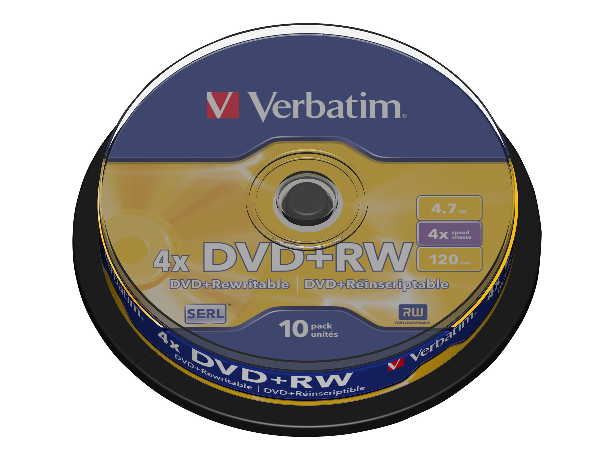 VERBATIM DVD+RW 4.7GB 4x (10) SP