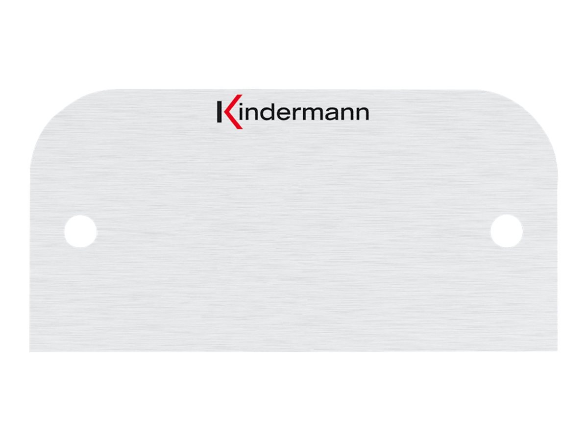 Kindermann Blindblende Halbblende neutral aluminium eloxiert 54x54mm