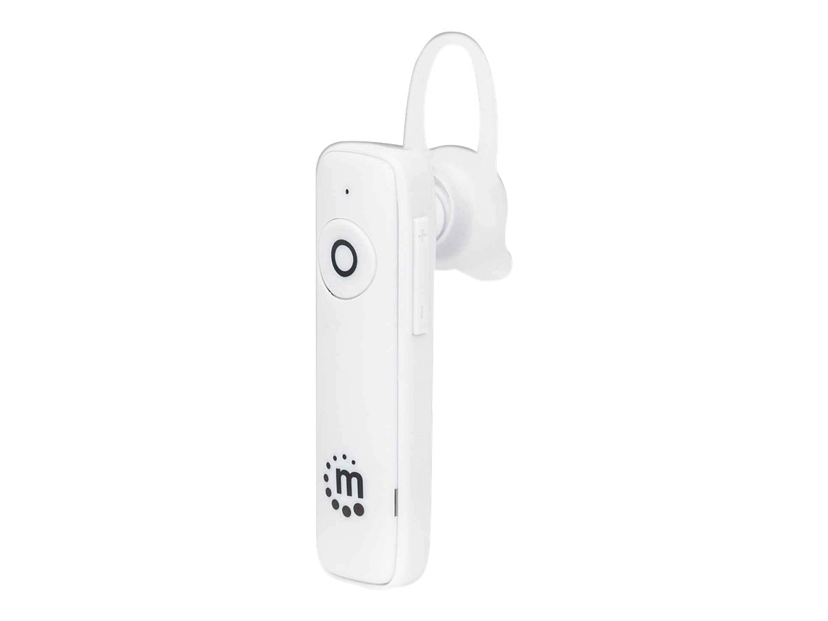 MANHATTAN Bluetooth-Headset Bluetooth 4.0 + EDR In-Ear Design omnidirektionales Mikrofon integrierte Bedienelemente weiss MANHATTAN Bluetooth-Headset Bluetooth 4.0 + EDR In-Ear Design omnidirektionales Mikrofon integrierte Bedienelemente weiss