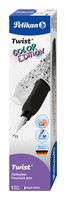 Pelikan TwistÂ® Color Blocking PatronenfÃ¼ller black white M (mittel)