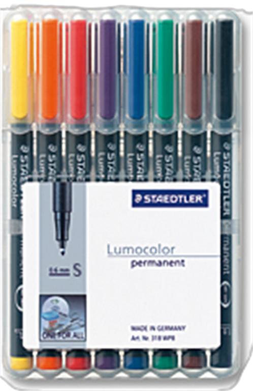 STAEDTLER Lumocolor Folienstifte-Set farbsortiert permanent 8 St. STAEDTLER Lumocolor Folienstifte-Set farbsortiert permanent 8 St.