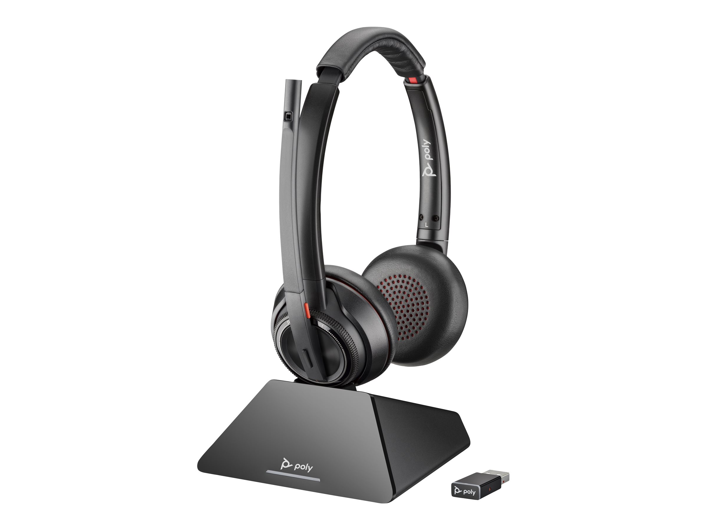 HP Poly Savi 8220 UC Microsoft Teams Certified DECT 1880-1900 MHz USB-A Headset-EURO HP Poly Savi 8220 UC Microsoft Teams Certified DECT 1880-1900 MHz USB-A Headset-EURO