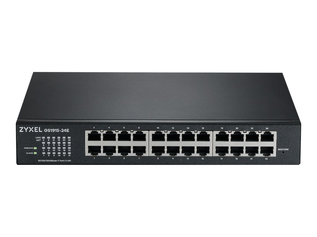 ZYXEL GS1915-24E 24G Smart hybrid mode Switch standalone or NebulaFlex Cloud ZYXEL GS1915-24E 24G Smart hybrid mode Switch standalone or NebulaFlex Cloud