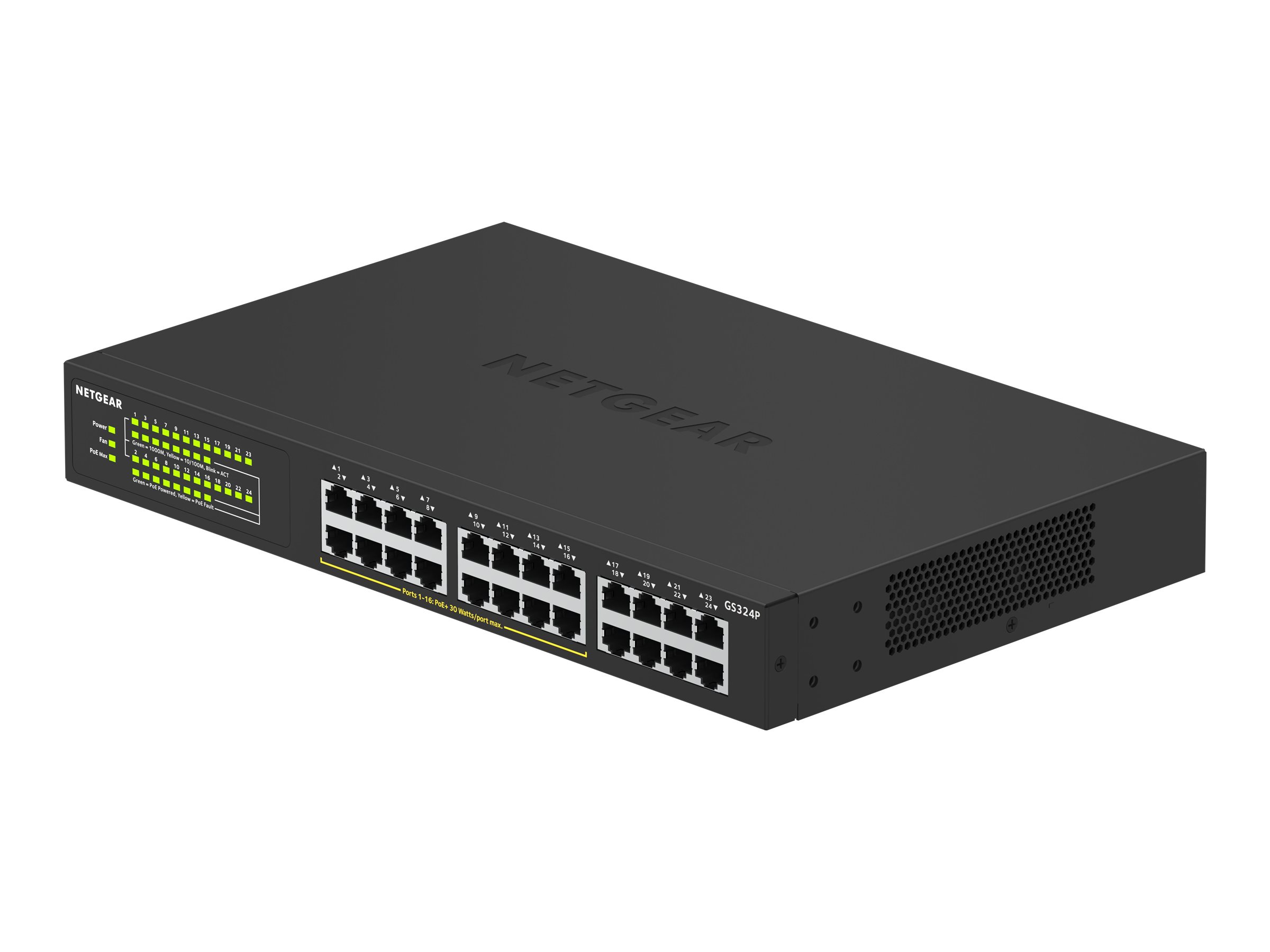 NETGEAR 24PT GIGE UNMANAGED SWITCH W/ POE+ NETGEAR 24PT GIGE UNMANAGED SWITCH W/ POE+