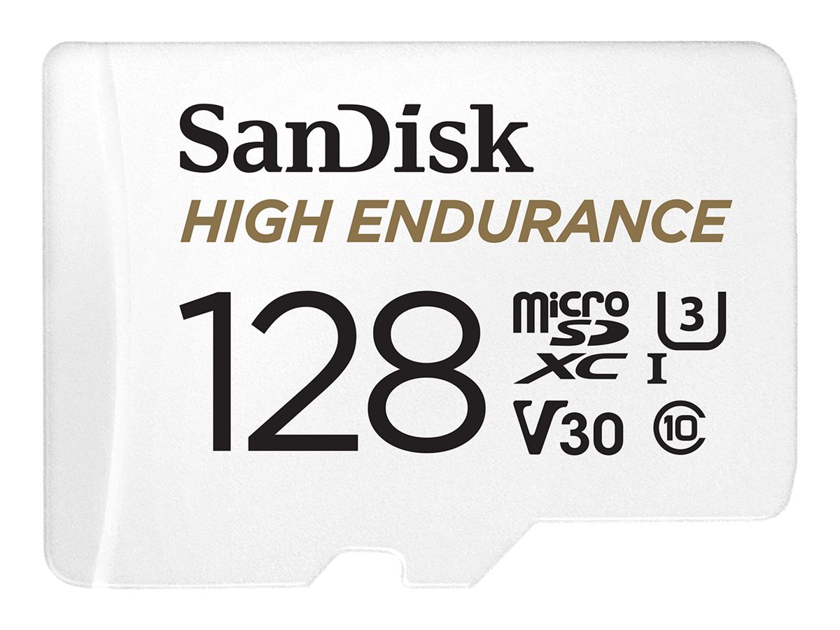 CARD 128GB Sandisk High Endurance Microsdxc 100MBs Adapter