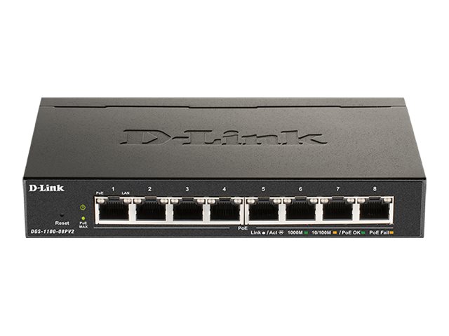 DIN Smart Gigabit Switch DGS-1100-08PV2/E