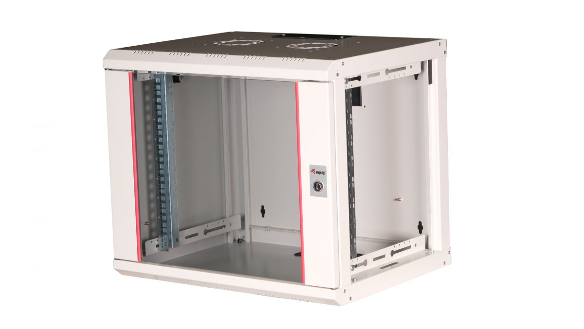 19 Netzwerkschrank Glastuer PM 600x450mm 9HE grau