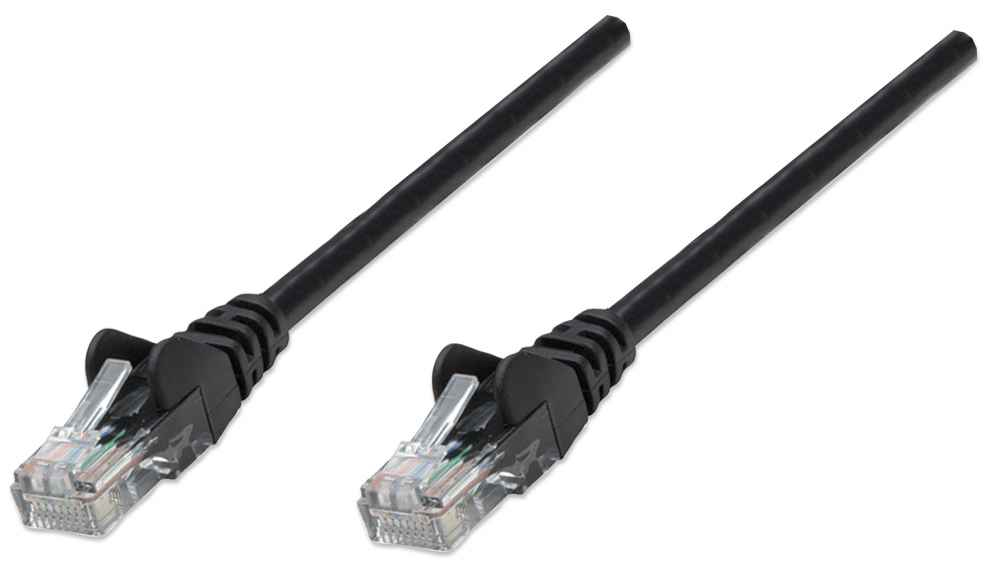 INTELLINET Netzwerkkabel Cat6 UUTP CCA Cat6kompatibel RJ45SteckerRJ45Stecker 5,0 m schwarz