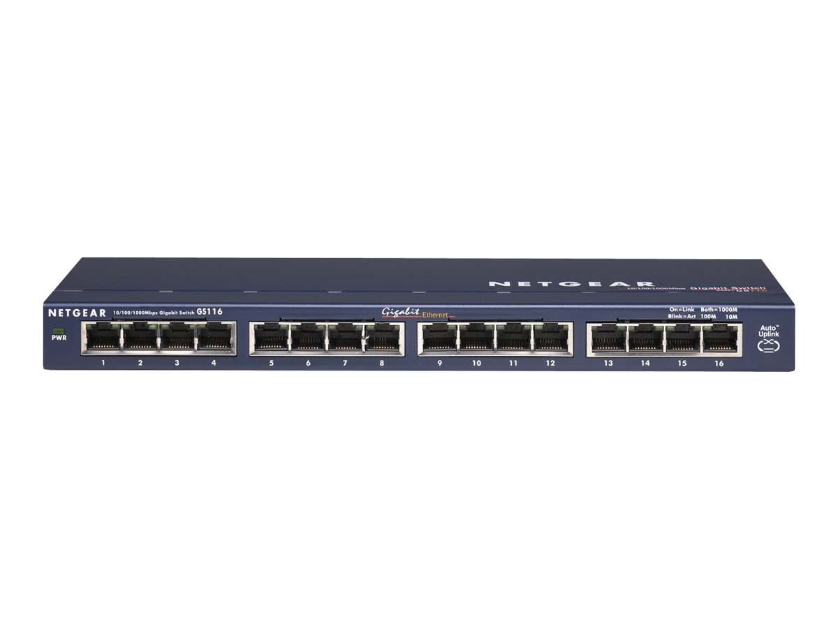 NETGEAR GS116GE GIGABIT SWITCH NETGEAR GS116GE GIGABIT SWITCH
