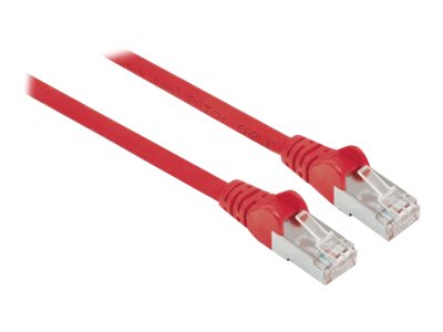 Intellinet Network Patch Cable, Cat6, 0.5m, Red, Copper, S/FTP, LSOH / LSZH, PVC, RJ45, Gold Plated Contacts, Snagless, Booted, Lifetime Warranty, Polybag - Patch-Kabel - RJ-45 (M)