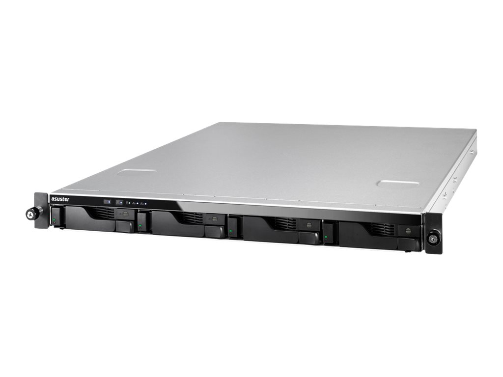 ASUSTOR AS6504RD+Rail 4 Bay NAS Intel ATOM C3538 Quad-Core 8GB DDR4 GbEx2 2.5 GbEx2 PCIe Gen3 by 8 x1 - 4 link USB 3.2 Gen 1x4