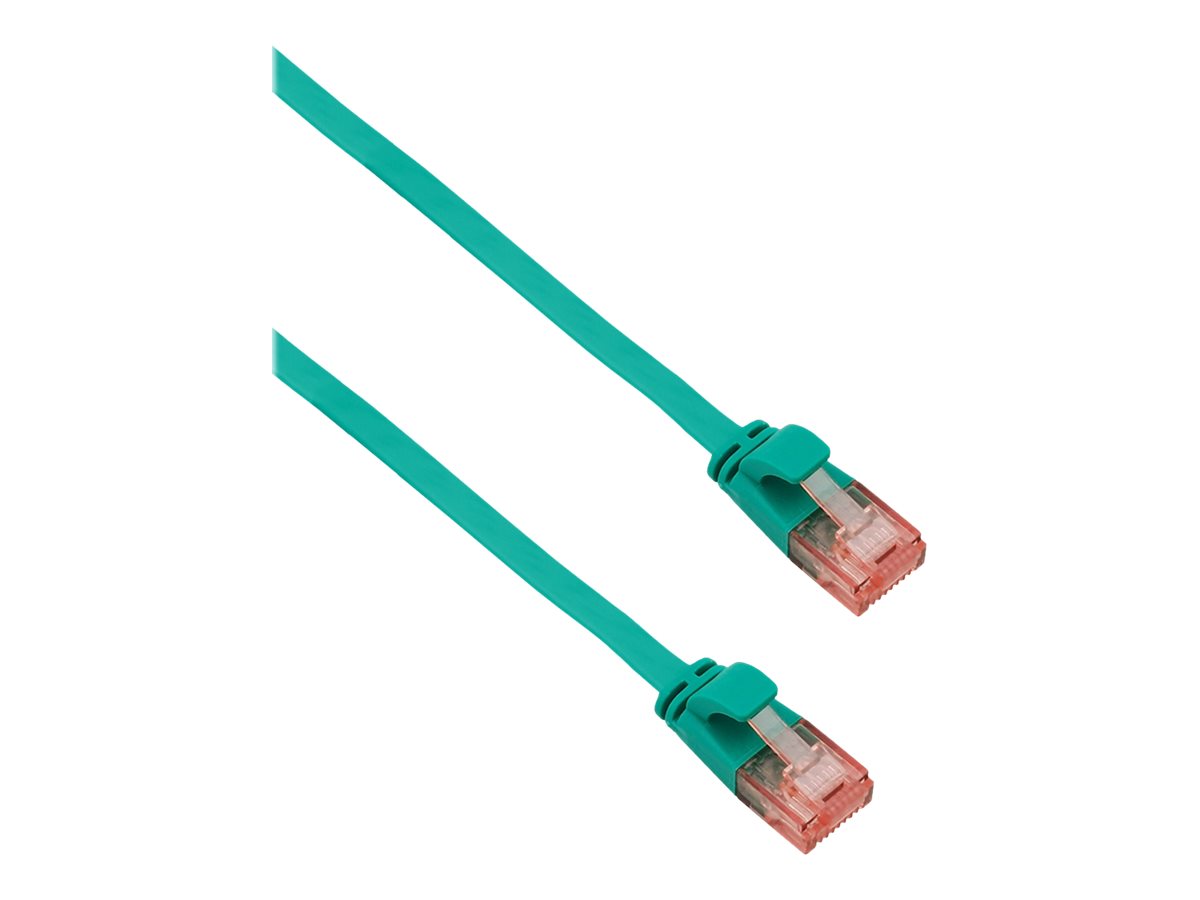 helos ultra flaches Patchkabel U/UTP Cat 6 gruen 15,0m