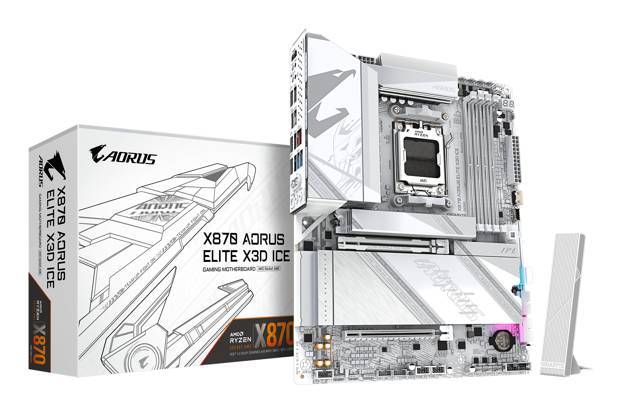 Gigabyte AORUS X870 ELITE X3D ICE ATX Socket AM5 DDR5