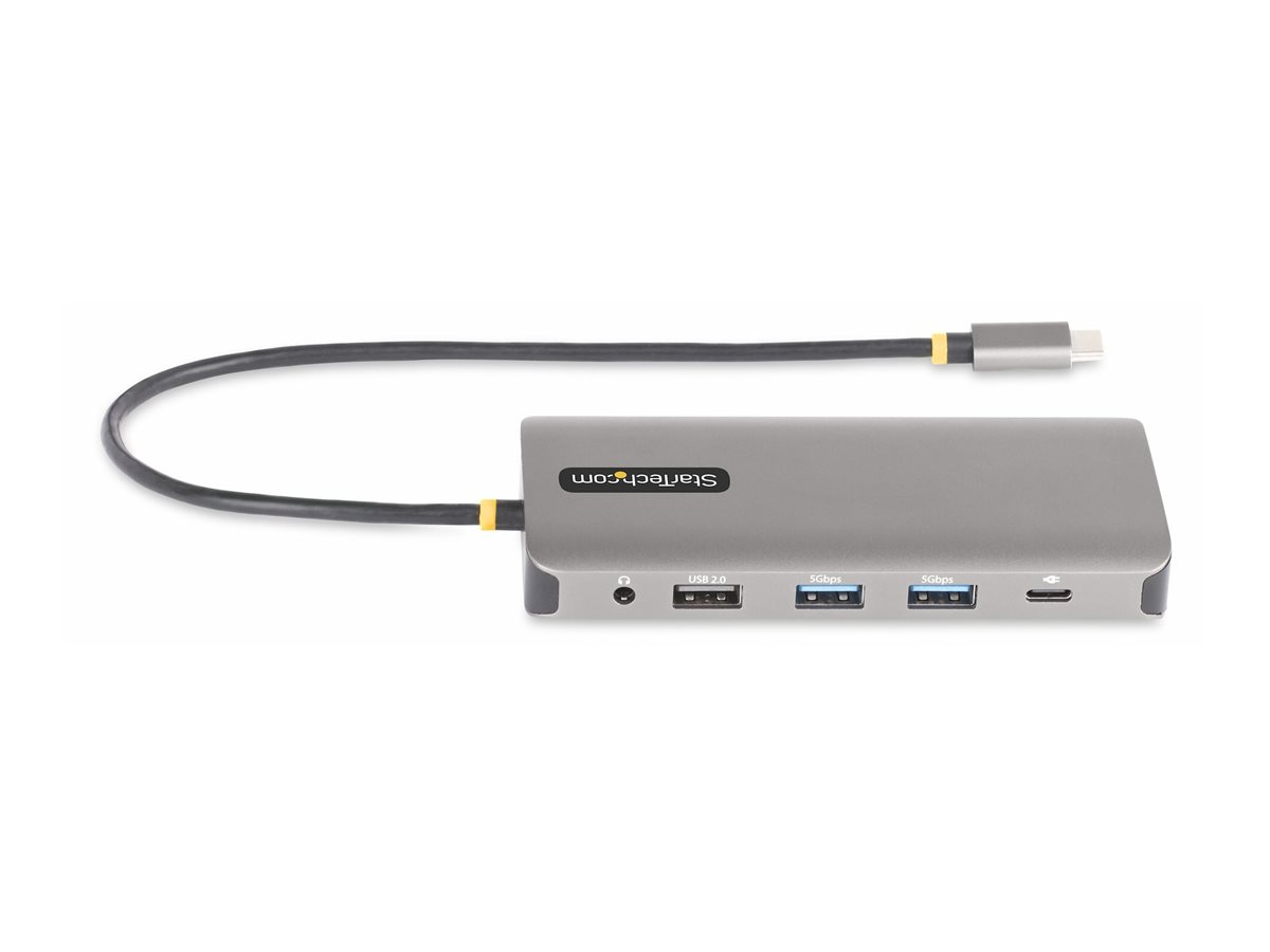 STARTECH.COM Drei Monitor USB-C Multiport Adapter 2x 4K 60Hz + 4K 30Hz HDMI & DP 4x USB-A 100W GbE Laptop Dockingstation